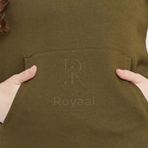 Sweat-shirts pour femmes de couleur unie respirants fabriqués au Pakistan, logo imprimé personnalisé, sweat-shirts décontractés pour femmes - Product Image 6