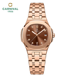 Orologio <span class=keywords><strong>da</strong></span> <span class=keywords><strong>Donna</strong></span> CARNIVAL <span class=keywords><strong>di</strong></span> Lusso, Moda Business, al Quarzo, in Acciaio Inossidabile, Quadrante 33mm, Vendita all'Ingrosso - Product Image 1