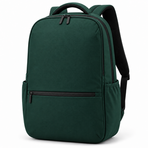 Sac à dos pour ordinateur portable unisexe en polyester marron moderne, résistant à l'eau, fermeture à glissière - Product Image 5