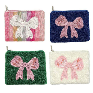 Porte-monnaie perlé fait main, format compact, idéal pour les voyages, pour femmes et filles, disponible en gros - Product Image 3