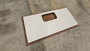 Polar White Quartz Kitchen <b>Island</b> Vanity Top Cut-To-Size 15-30mm Waterproof Eco-Friendly Lightweight Minimalist Villa Bathroom - Product Image 3