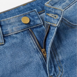 Fashion Women High Rise <b>Denim</b> Shorts Customized Color <b>Stretch</b> Fabric Jeans Side Split Pants Summer Casual Streetwears - Product Image 4