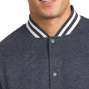 Chaqueta Varsity de Alto Rendimiento para Hombre, Cómoda, con Botones en la Parte Delantera y Detalles Acanalados para Uso Diario - Product Image 6