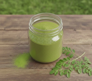 Poudre de feuilles de Moringa biologique OEM ODM en vrac – Ingrédient végétal super-alimentaire vert brut pour l'exportation - Product Image 1