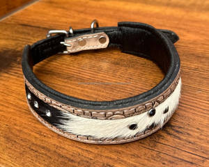 Nouveaux colliers réglables en cuir usiné à la main en diamant pour chiens de taille moyenne colliers rembourrés en cuir véritable colliers de luxe pour animaux de compagnie - Product Image 2