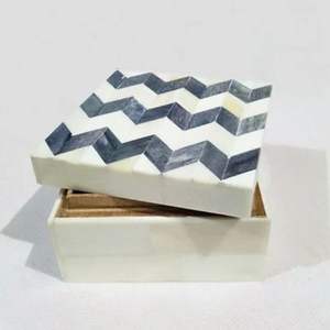 Handmade Premium quality Bone Inlay Jewelry <b>Boxes</b> Customized Logo Decorative <b>Storage</b> Wood <b>Material</b> Latest Indian Luxury - Product Image 1