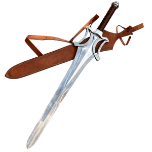 Espadas LEGACY, Espada He-Man de Acero Inoxidable Hecha a Mano, Réplica con Funda de Cuero, Decorativa para Montar en la Pared, Coleccionable - Product Image 1