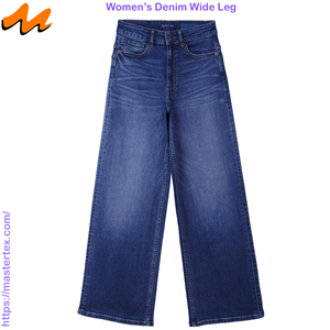 Pantalon large pour femme, basique, cinq poches, élégant, en coton recyclé BCI et élasthanne, confectionné en tissu de 12,90 oz - Product Image 1