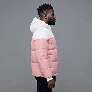 High Quality Lightweight <b>Hooded</b> Bomber <b>Jacket</b> Winter <b>Waterproof</b> Men's Canvas Front Customizable Street Wear <b>Puffer</b> <b>Jacket</b> - Product Image 6