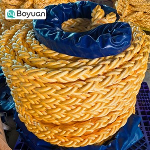 Corde marine <span class=keywords><strong>super</strong></span> épaisse à 8 brins de 120 mm en polypropylène et polyester mélangés pour l'amarrage de grands navires et le stationnement - Product Image 3