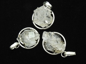 จี้เพชรเฮอร์คิเมอร์ คริสตัลธรรมชาติ ชุบเงินบนทองเหลือง ดีไซน์คลาสสิกสำหรับทุกเพศ-ของขวัญ เครื่องประดับแฟชั่น ของที่ระลึกสุดพิเศษ - Product Image 3