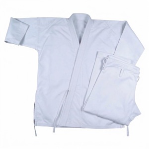 Uniforme de Karate Blanco Personalizado, Conjunto Ligero de Algodón para Artes Marciales, Chaqueta y Pantalones con Cordón, Unisex para Adultos y Niños - Product Image 4
