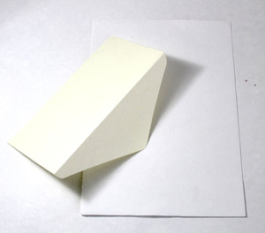 Papier à lettres A4 et enveloppes en coton recyclé fait main, sans bois, sans acide, couleur blanche, style de vie écologique - Product Image 2