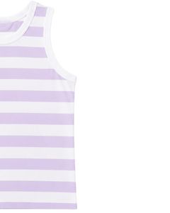 Lilac <b>White</b> Striped <b>Men</b> Cotton Tank Top Sleeveless <b>Vest</b> Casual Summer Gym Fitness Shirt Breathable Loose Fit Streetwear Top - Product Image 4