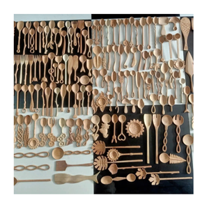 Spatule et cuillère en bois combinées, outil de cuisine en bois naturel pour une utilisation en cuisine - Product Image 3