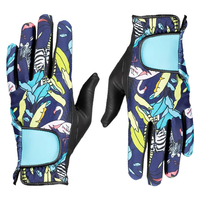 GEO BROTHERS GB-0155 Gants de sport pour hommes à doigts entiers, séchage rapide, sangle réglable, antidérapants, en cuir véritable Cabretta, protection UV