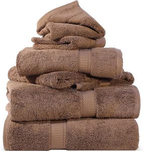Cotton Pile 6 Piece <b>Towel</b> Set <b>Towels</b>/Washcloths, Ultra Soft Luxury <b>Towels</b> - Product Image 1