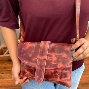 Wholesale OEM/ODM Stylish Women Full Grain Genuine Leather Handbag High Quality Cow Leather Luxury Designer Luxury Crossbody Bag - Product Image 2