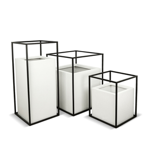 Ventes chaudes d'objets artisanaux au Vietnam, jardinières décoratives en fibre de verre, décoration extérieure, emballage personnalisé - Product Image 1