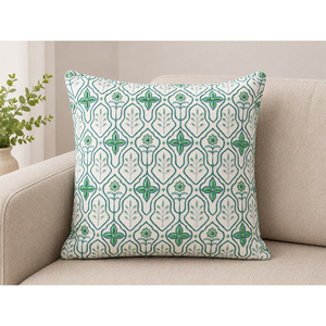 Luxury Embroidered 100% Linen Cushion <b>Cover</b> | Solid Decorative <b>Throw</b> Pillow <b>Cover</b> for <b>Sofa</b>, Living Room & Bedroom - Product Image 1