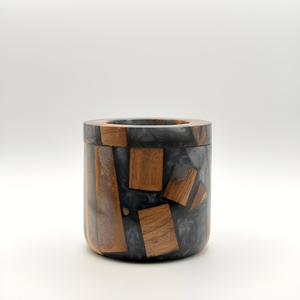 FAIZA CRAFT NOUVEAU Brûleur d'encens de luxe fait main en bois d'acacia et résine époxy, style arabe, écologique, pour aromathérapie et Bakhoor - Product Image 6