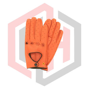 Guantes de Conducción de Cuero Estilo Vintage para Hombre, Antiestáticos, Antideslizantes, Venta al por Mayor de Fábrica, Fabricante OEM - Product Image 4