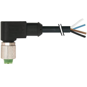 Câble connecteur M12 à angle droit, 3 broches, pour automatisation industrielle, étanche, assemblage de fils de capteur, modèle 7000-12341-6342500 - Product Image 2