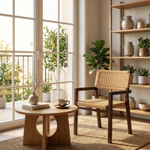 Asientos Cómodos de Primera Calidad, Madera de Teca Sólida, Estilo Tropical Moderno, Silla de Comedor Savara Weave de Teca, Muebles para el Hogar, Más Vendida - Product Image 4