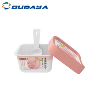 120ml Reciclar Desechable IML Impresión Helado Yogur Embalaje Envase de plástico Pudding Cup con tapa