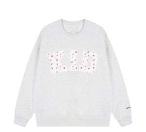 เสื้อสเวตเชิ้ตคอกลมสีเหลืองทรงโอเวอร์ไซส์สำหรับผู้หญิง ผ้าฝ้ายถัก 100% พิมพ์ลายตัวอักษรด้านหน้า ทรงปกติ ใส่ได้ในฤดูใบไม้ผลิ - Product Image 3