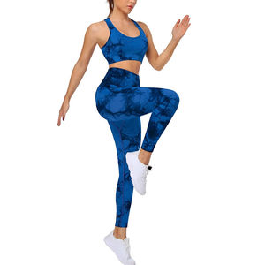Conjunto de Yoga para Mujer Tallas Grandes XL-6XL, Sin Costuras, Transpirable y Ligero, con Sujetador Deportivo y Leggings Acampanados de Cintura Alta y Soporte Superior en Cuatro Direcciones - Product Image 6