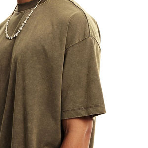 T-shirt Homme Oversize Personnalisé à Motif Manches Courtes Col Rond Décontracté en Jersey de Coton Uni Longueur Standard Style Vintage - Product Image 6