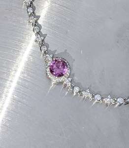 กำไลข้อมืออะเล็กซานไดรต์ทรงสี่เหลี่ยม เงินแท้ 5 มม. ลายสันติภาพ ทำด้วยมือ ของขวัญวันเกิดเดือนมิถุนายน เครื่องประดับสำหรับผู้หญิง สง่างาม เหมาะสำหรับงานหมั้น - Product Image 3