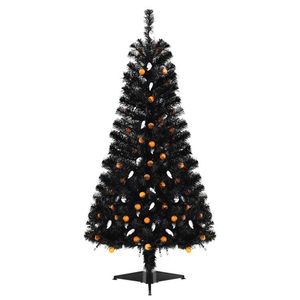 Albero di Halloween Artificiale di 1,37 Metri con 6 Modalità di Illuminazione e 5 Melodie per Decorazioni Festive Domestiche - Product Image 1