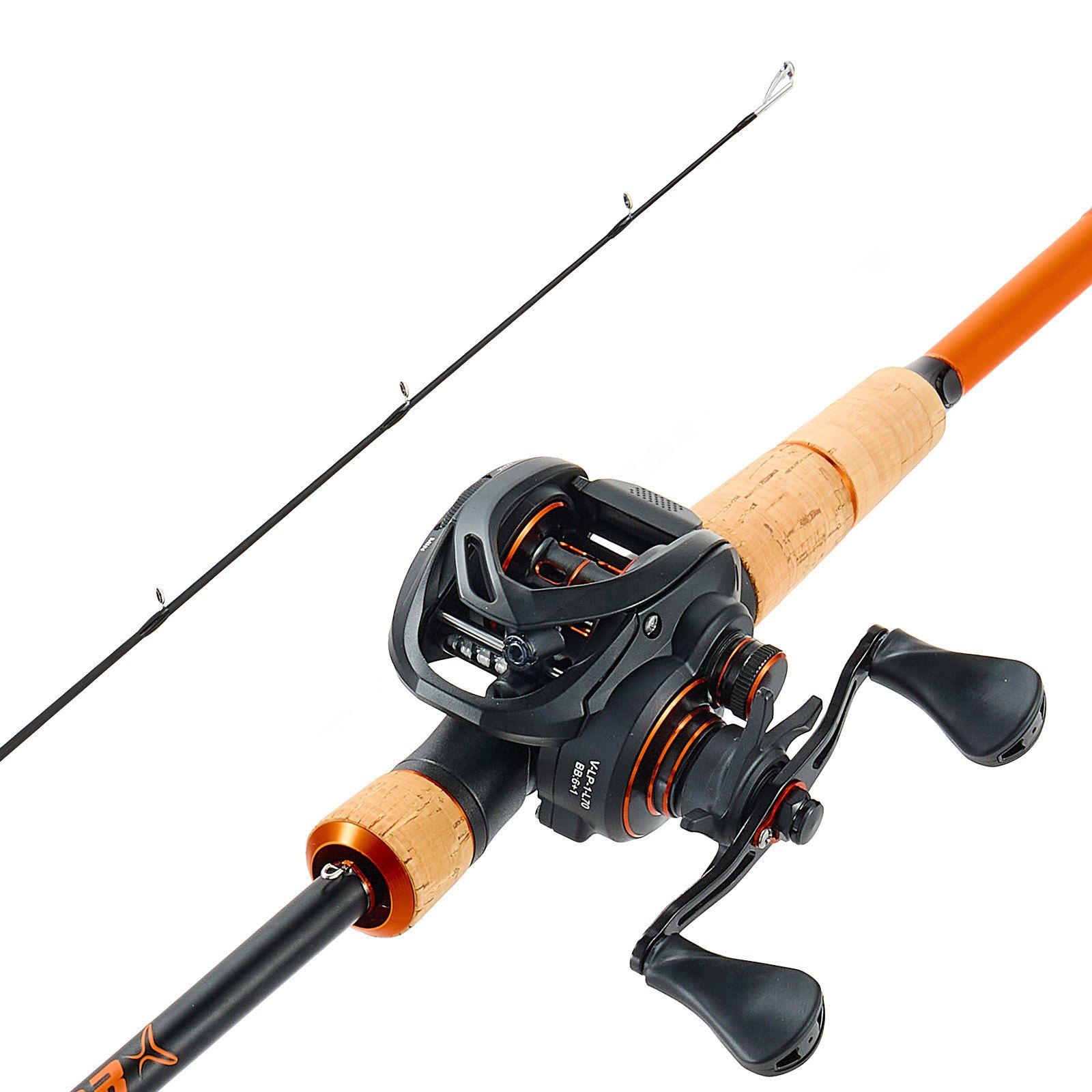 7.6 1 baitcasting reel Fishing Reels - Casting 6.5:1 Gear Ratio Speed Spool Baitcaster Reels and a comfortable non Reaction Tackle Baitcasting Fishing Reel-