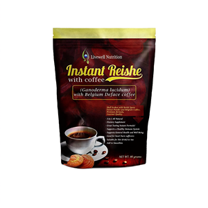 Livewell Nutrition Reishi Instantáneo con Café 80g Sin Cafeína, Extracto de Esporas de Ganoderma Lucidum - Product Image 2