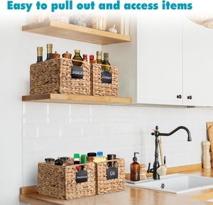 Customizable Size Water Hyacinth Rectangular Laundry <b>Hamper</b> <b>Basket</b> Storage <b>Basket</b> - Product Image 4