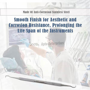 Instrumento Dental Manual de Acero Inoxidable de Doble Punta U30/33, Raspador Periodontal Anterior y Posterior Tipo Espada de Mordeón - Product Image 5