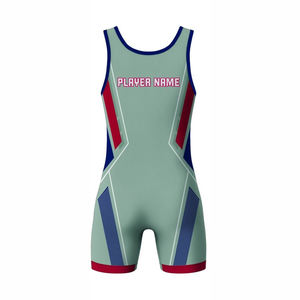 Fabricante de Singlets de Lucha Libre Sublimados Personalizados Baratos Hechos en Pakistán, Tallas Grandes, Alta Calidad, Súper Suaves y Elásticos, Servicio OEM - Product Image 3