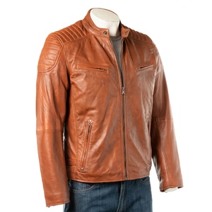 Fashionable <b>High</b> Quality Men's PU <b>Leather</b> Jacket Men's Motorcycle Jacket Winter Standard Thickened Warmth Zipper <b>Leather</b> Jacket - Product Image 1