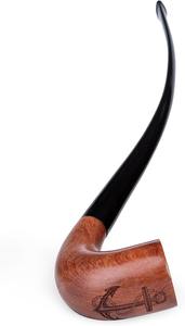 Pipa de Fumar de Madera Rústica, Pipa de Tabaco Hecha a Mano, Elegante y Económica para Coleccionistas - Product Image 4