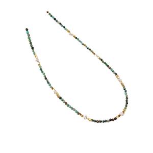 Collier à perles en pierre naturelle tendance personnalisé, chaîne de clavicule colorée polyvalente, accessoire de mode - Product Image 5