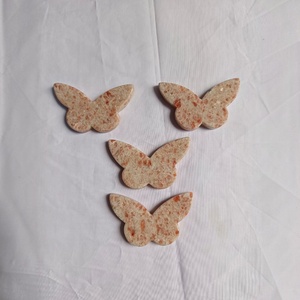 Pierre de soleil naturelle, sculpture en relief 2D en forme de cœur de papillon, vente en gros, pierre précieuse de guérison, décoration intérieure, cadeau - Product Image 4