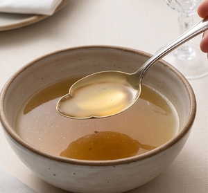 Classic <b>Gold</b> Plated Serving <b>Spoon</b> With Long Handle Mirror Finish Durable Metal Utensil For Wedding Occasions - Product Image 3