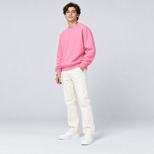 Sudadera tipo jersey OEM para hombre, ropa de marca privada, pedido al por mayor, teñido anudado, corte holgado, tejido gofrado, cuello simulado, para viaje - Product Image 6