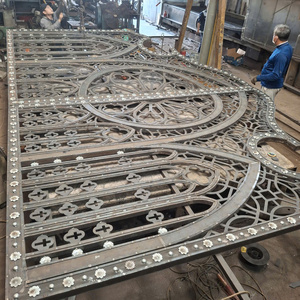 High End Decorative Wrought Iron Gate Gold Finish <b>Islamic</b> Pattern Metal Gate for Luxury Villa Make In Viet Nam - Product Image 3