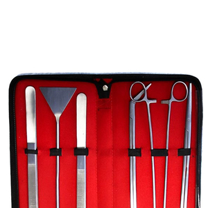 Ensemble d'outils d'aquascaping en acier inoxydable 6 pièces pour l'aménagement aquatique et la taille des plantes vivantes, comprenant des ciseaux et des pinces - Product Image 6
