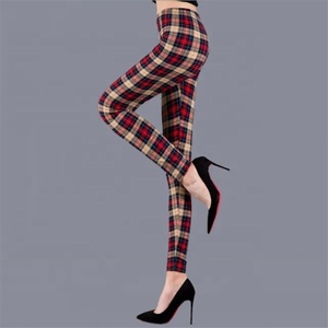 Solid Casual Polyester Stretch Seamless Leggings Women Plus Size High Waist Elastic Waist Fashion Fitness Gym <b>Trousers</b> - Product Image 3