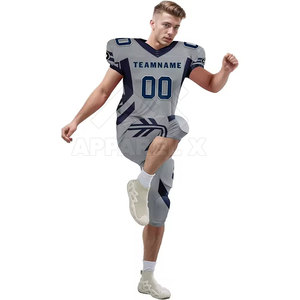 Concevez votre propre uniforme de football américain personnalisé, respirant, à séchage rapide, ensemble maillot et pantalon sublimés - Product Image 3