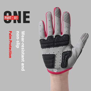 Summer Full <b>Finger</b> Breathable Non-Slip Cycling Lightweight Riding Gloves for Running Hiking <b>Bike</b> Driving Work - Product Image 2